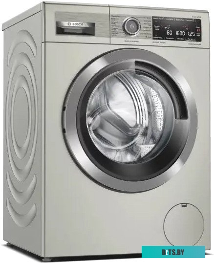 WAX32MX0ME загрузка 1-10кг, 1600 об/мин, Энергопотребление А-30%, Home Connect, 4D Wash System, , Цвет Silver Inox ,AquaStop