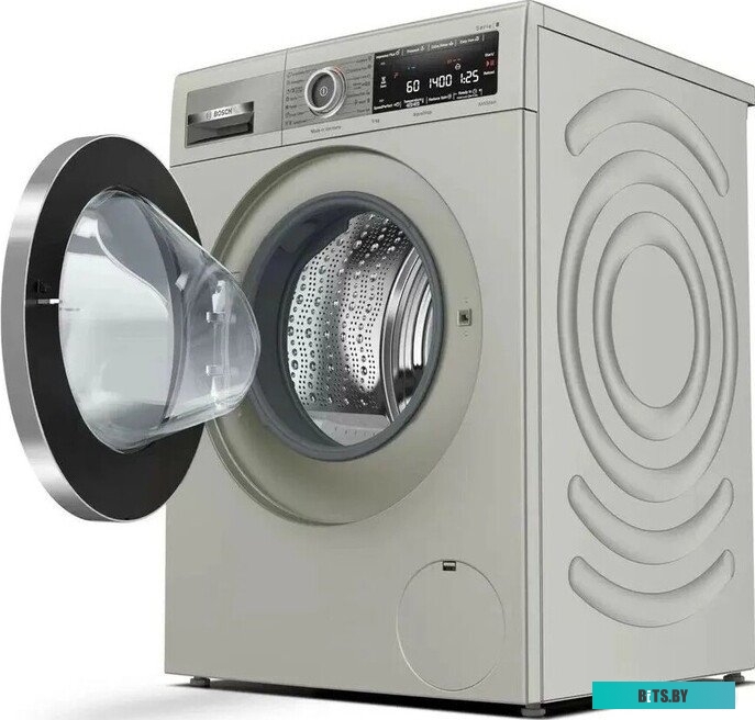 WAX32MX0ME загрузка 1-10кг, 1600 об/мин, Энергопотребление А-30%, Home Connect, 4D Wash System, , Цвет Silver Inox ,AquaStop