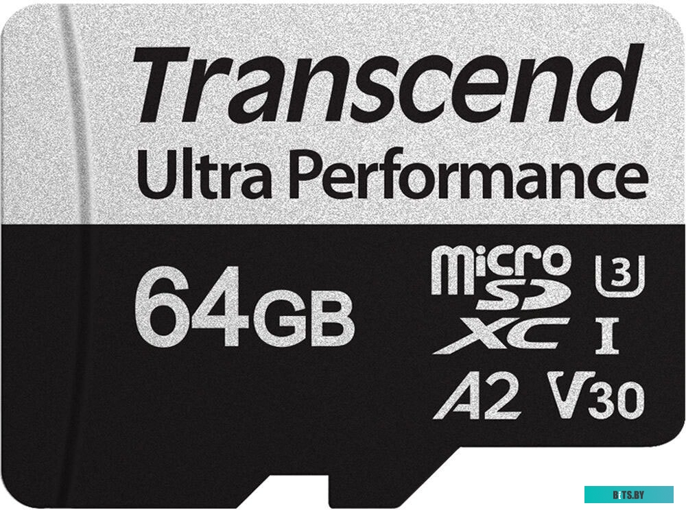 Карта памяти Transcend microSDXC 340S 64GB (с адаптером) <TS64GUSD340S>