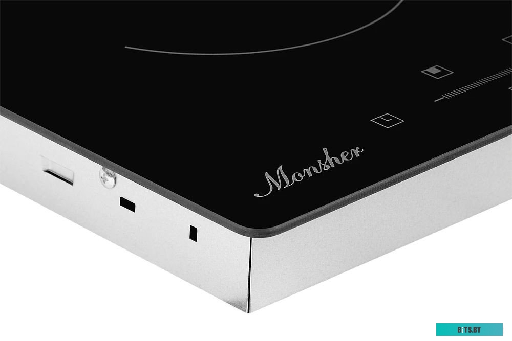 MHE 3002 Встраиваемая варочная панель Monsher/ 30 см, электрическая, две конфорки, черный цвет