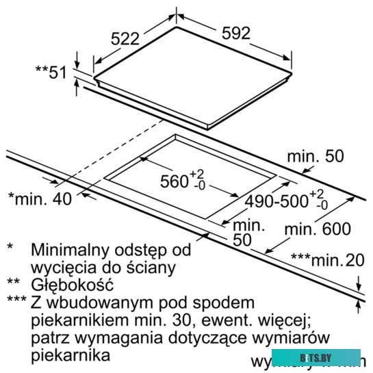 PIF651FC1E Индукционная,  60 см, индукция, скошенные края, сенсорное управление, черный