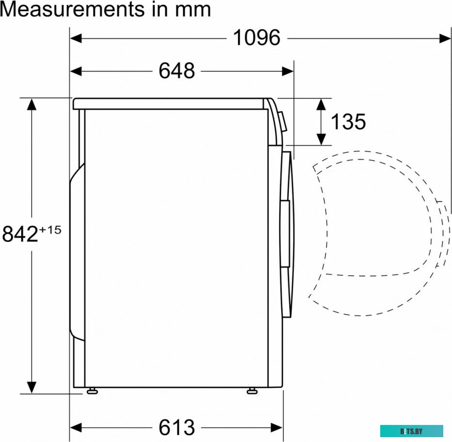 WQG1420AME Serie 4, Сушильная машина с тепловым насосом, макс.загрузка - 9кг, Класс энергоэфф-ти: A++, LED-дисплей с текстовой информацией. Основные п