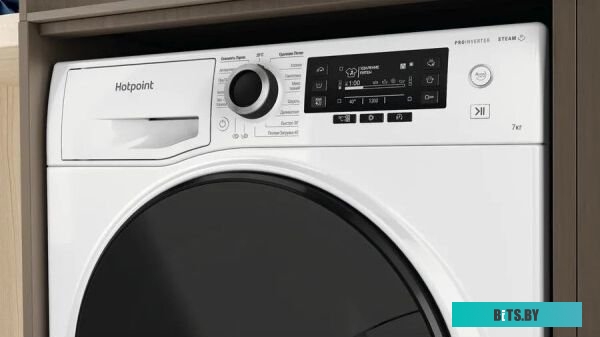869991644400 Стиральная машина HOTPOINT NSD 7249 D AVE RU, с фронтальной загрузкой, с паром, 7кг, 1200об/мин, инверторная