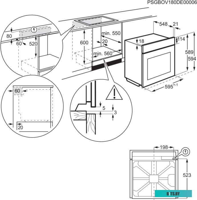 EOD5C71X Духовой шкаф Электрический Electrolux EOD5C71X серебристый/черный