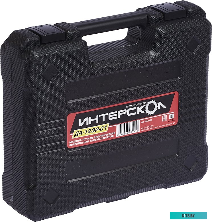 Дрель-шуруповерт Интерскол ДА-12ЭР-01 (с 1-им АКБ, кейс) <534.0.1.01>
