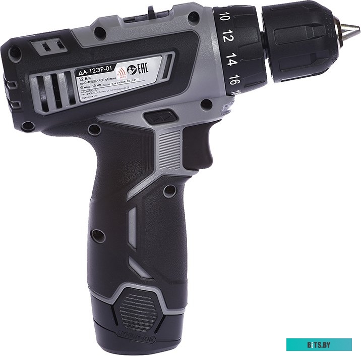 Дрель-шуруповерт Интерскол ДА-12ЭР-01 (с 1-им АКБ, кейс) <534.0.1.01>