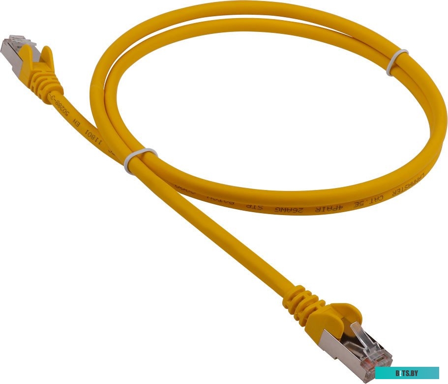 Патч-корд LANMASTER LSZH FTP кат.5e, 5.0 м, желтый