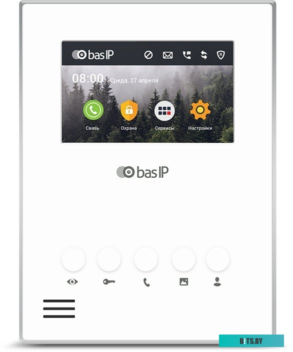Монитор BAS-IP AU-04LA (белый)
