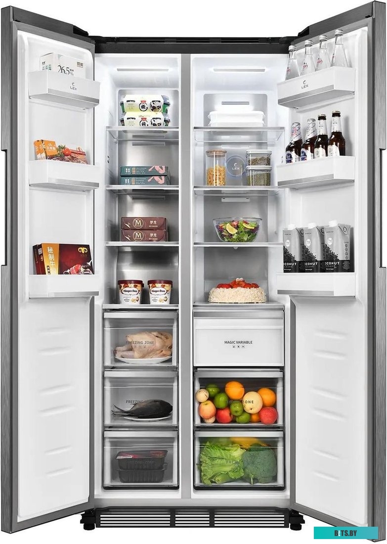 CHHE000023 Холодильник Lex LSB458StGIDBI 3-хкамерн. серый