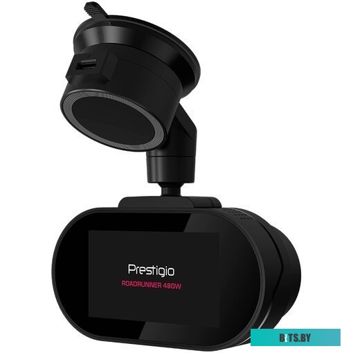 PCDVRR480W Видеорегистратор Prestigio RoadRunner 480W,  черный