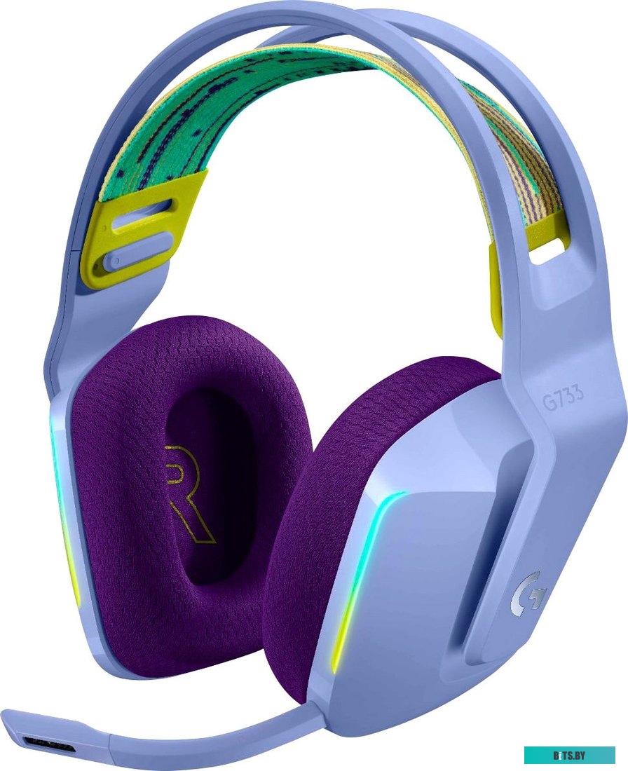 Наушники (Гарнитура) Logitech G733 Lightspeed Wireless (сиреневый) <981-000890>