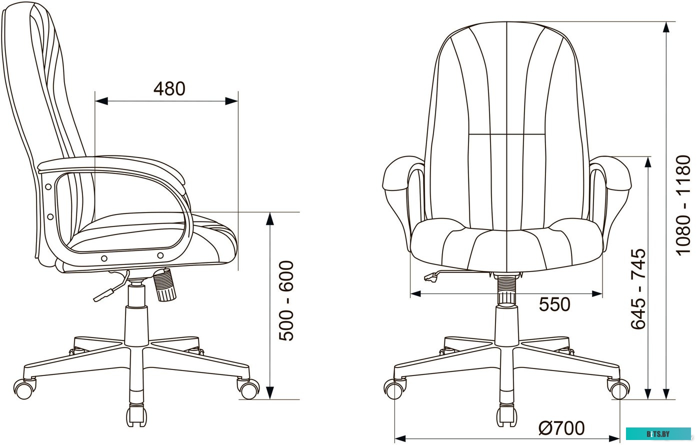 Бюрократ T-898/402 Beige (бежевый)