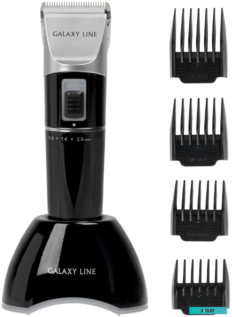 ГЛ4155Л Машинка для стрижки GALAXY LINE GL 4155 серебристый/черный [гл4155л]