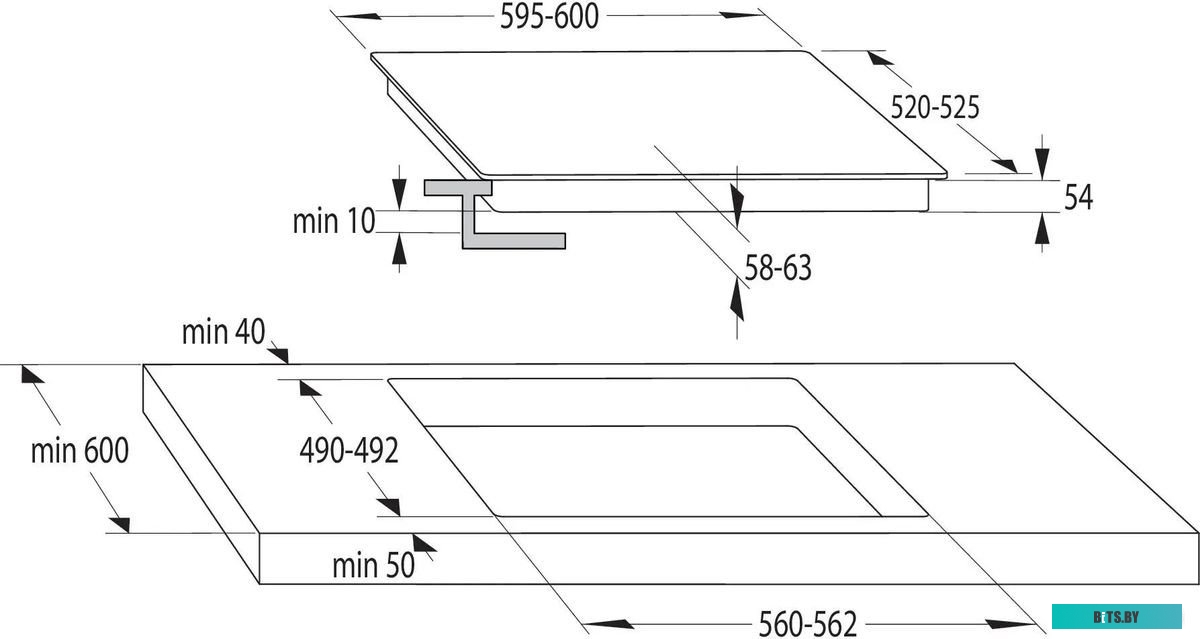 GI6421BX Индукционная варочная поверхность Gorenje GI6421BX черный