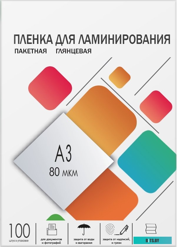 Пленка для ламинирования Гелеос A3 80 мкм LPA3-80