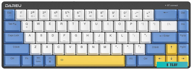 Клавиатура Dareu EK868 White-Blue-Yellow EK868 White-Blue-Yellow_Red