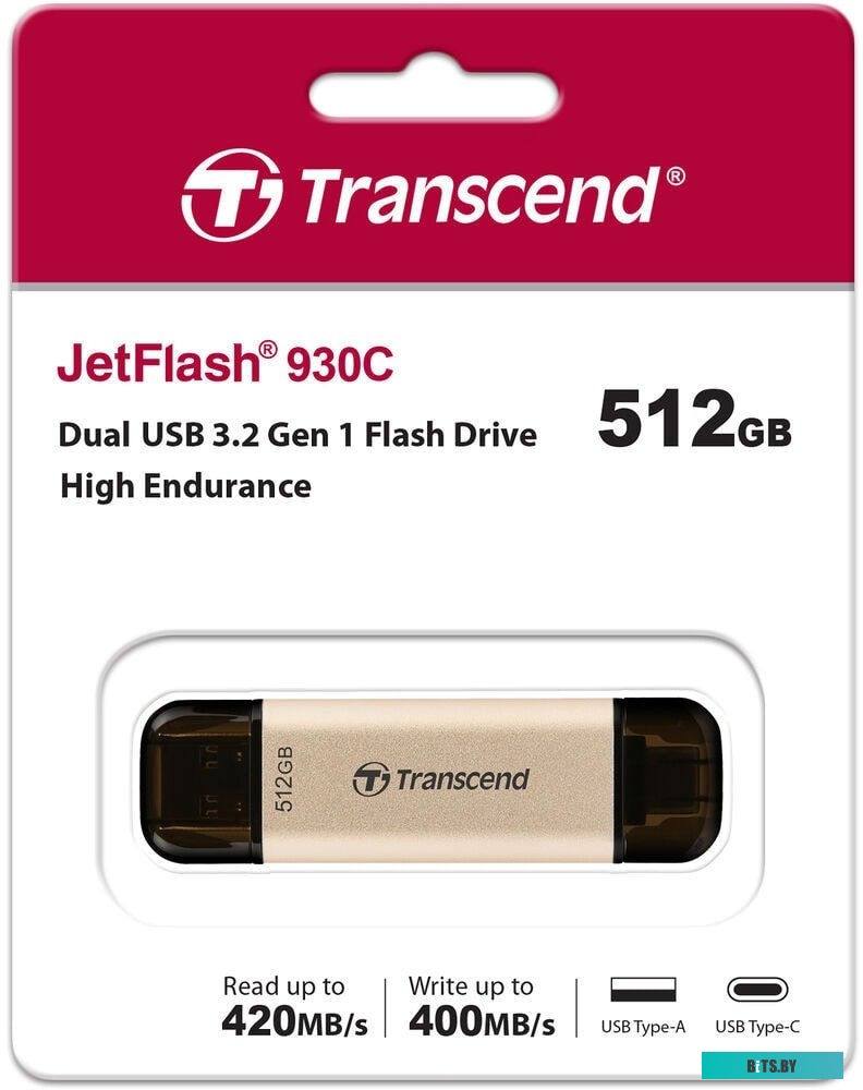 USB накопитель (Флешка) Transcend JetFlash 930C 512GB <TS512GJF930C>