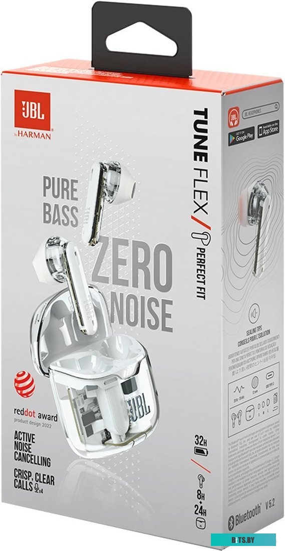 JBL Tune Flex Ghost (белый)