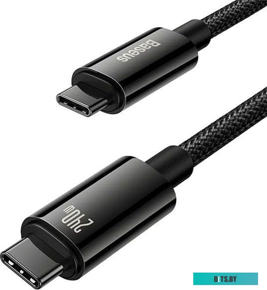 Baseus Tungsten Gold Fast Charging Data Cable USB Type-C - USB Type-C (2 м, черный