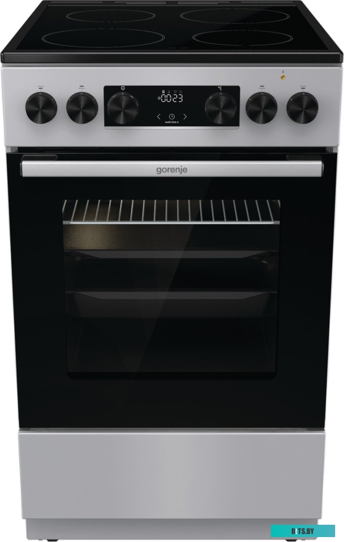 GEC5C41SG Электрическая плита Gorenje GEC5C41SG,  стеклокерамика,  без крышки,  серый