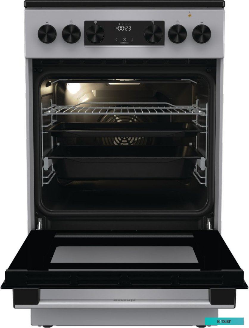 GEC5C41SG Электрическая плита Gorenje GEC5C41SG,  стеклокерамика,  без крышки,  серый