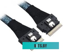 05-60007-00 Кабель/ Cable, x8 8654 to 1x8 8654, 1M. To Controller SFF-8654 (SlimSAS), To Devices/Backplane 1 x8 SFF8654 SlimSAS.