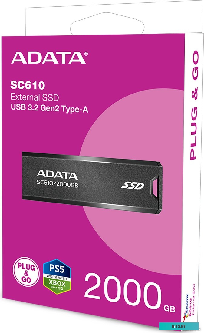 Внешний SSD ADATA SC610 2TB SC610-2000G-CBK/RD