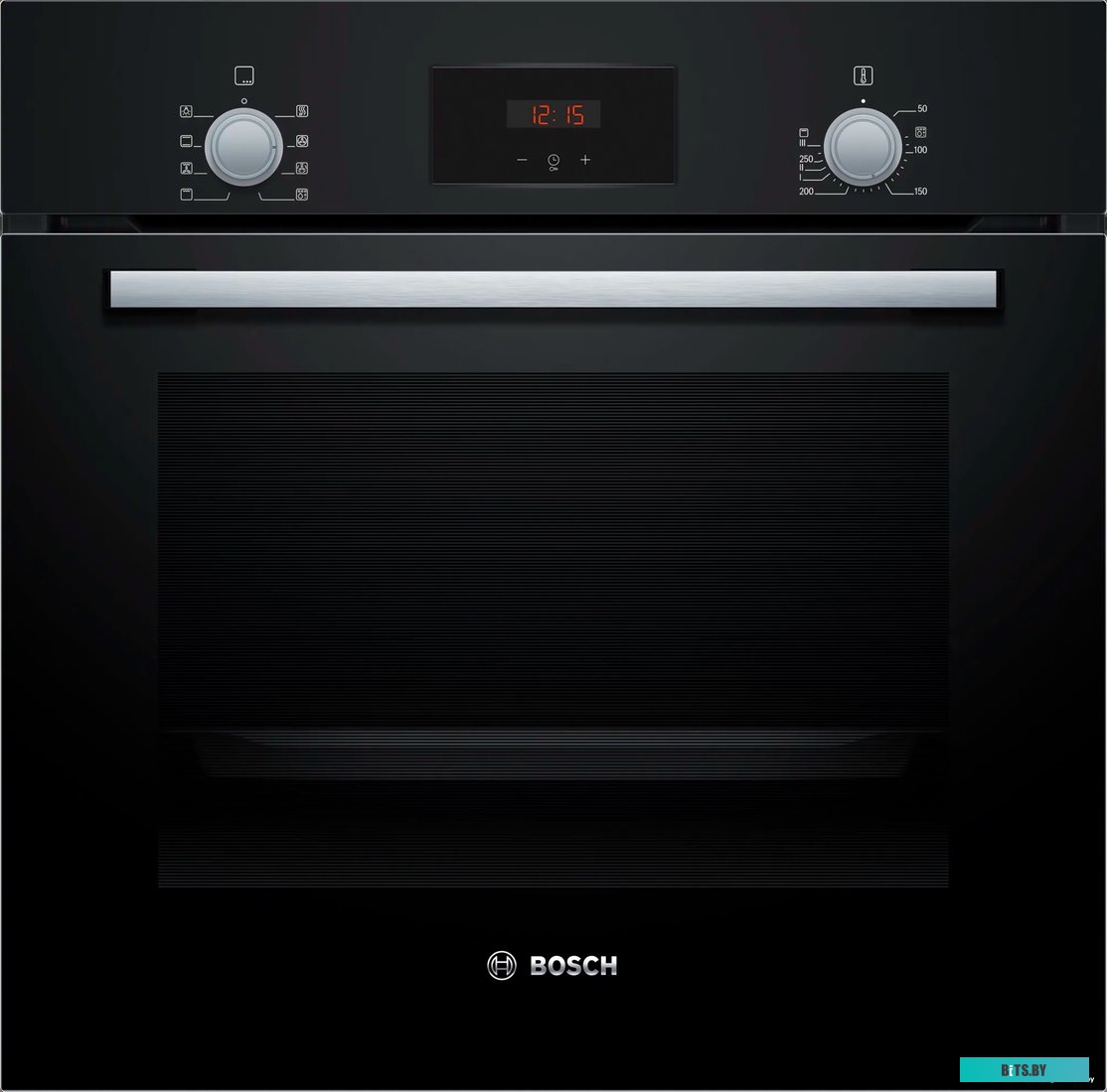 HBF113BA0Q Serie 2, духовой шкаф,цвет черный,светодиодный дисплей. класс энергоэффективности А, 5 режимов, 66 литров, сделано в Турции