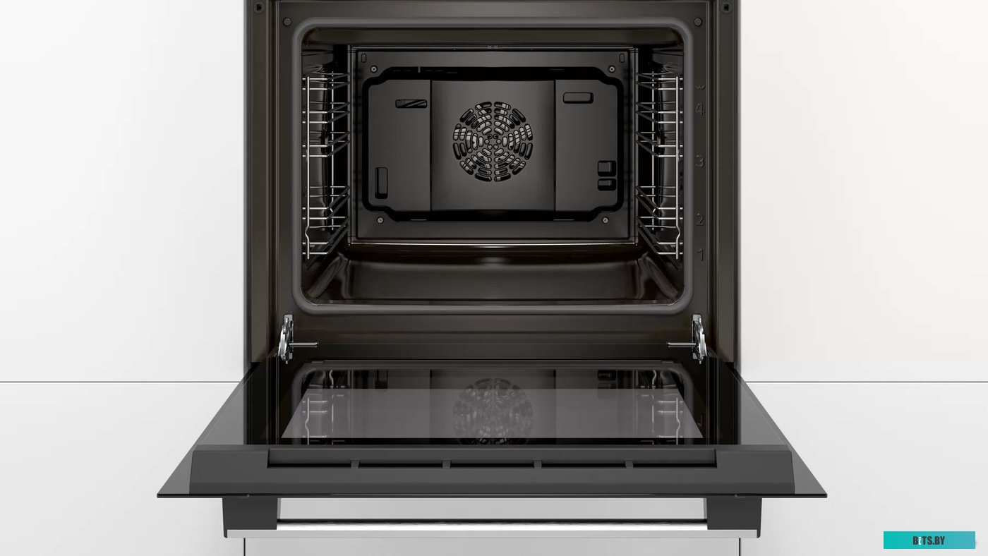 HBF113BA0Q Serie 2, духовой шкаф,цвет черный,светодиодный дисплей. класс энергоэффективности А, 5 режимов, 66 литров, сделано в Турции