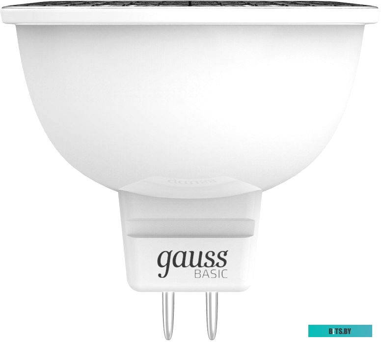 1013527 Лампа светодиодная Gauss Basic 6.5Вт цок.:GU5.3 рефлек. 220B 4100K св.свеч.бел.нейт. MR16 (упак.:1шт) (1013527)