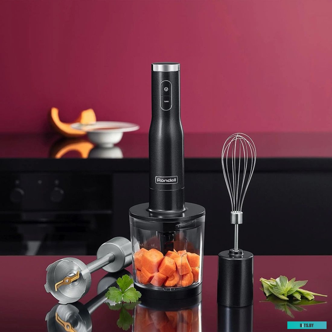 RDE-1301 Блендер Rondell 1301-RE-01,  погружной,  серебристый