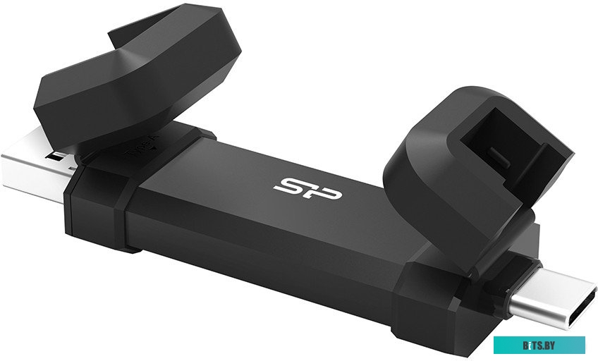 SP001TBUC3S72V1K Silicon Power 1TB DS72 Dual USB-C/USB 3.2 Gen 2, Portable External SSD, Steam Deck and iPhone 15 Pro, R/W: up to 1050MB/s; 850MB/s, B
