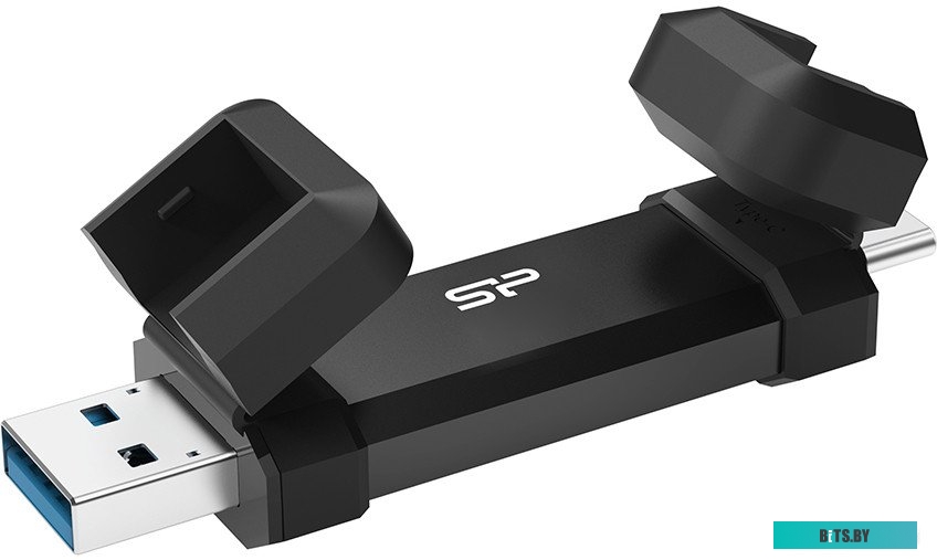 SP001TBUC3S72V1K Silicon Power 1TB DS72 Dual USB-C/USB 3.2 Gen 2, Portable External SSD, Steam Deck and iPhone 15 Pro, R/W: up to 1050MB/s; 850MB/s, B