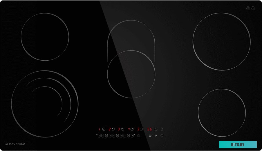 КА-00017393 Электрическая варочная панель MAUNFELD CVCE905SMTBK,  Hi-Light,  независимая,  черный