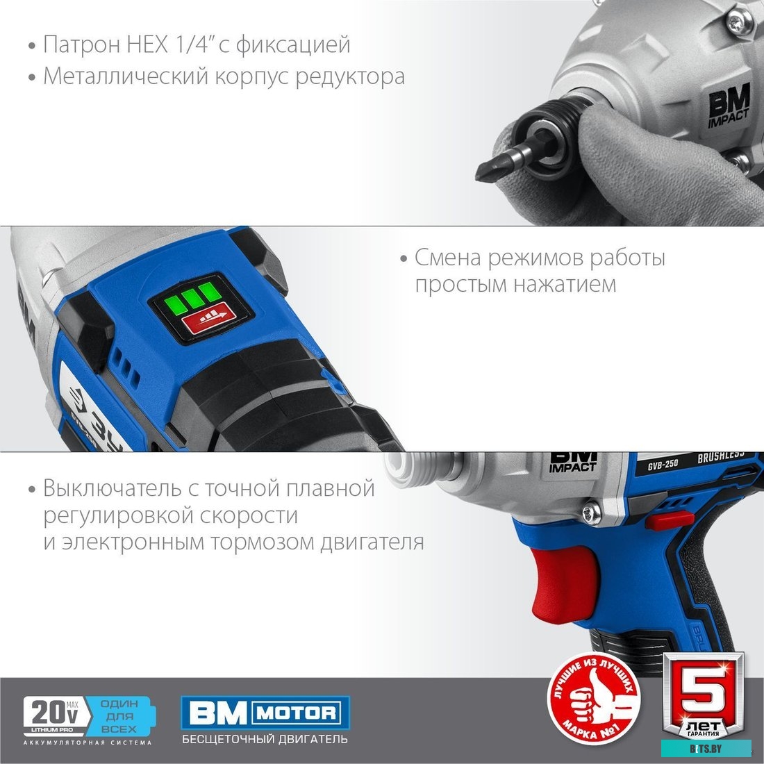 Зубр Профессионал GVB-250-22 (с 2-мя АКБ, кейс)