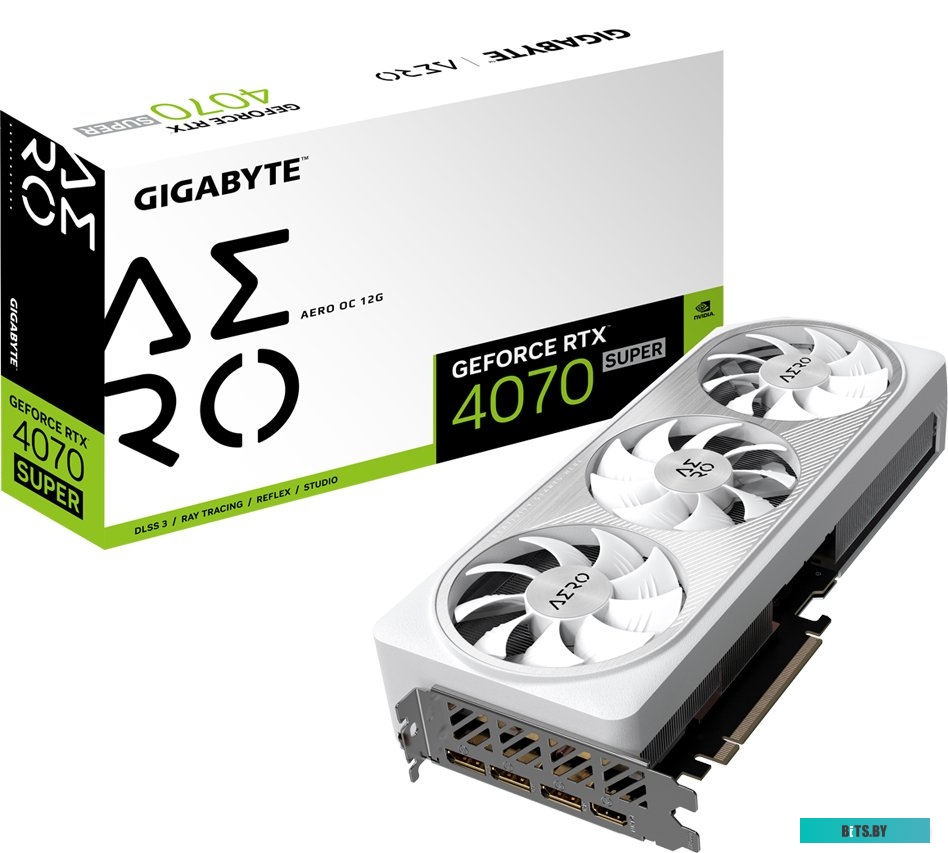 Видеокарта GIGABYTE GeForce RTX 4070 SUPER AERO OC 12G GV-N407SAERO OC-12GD