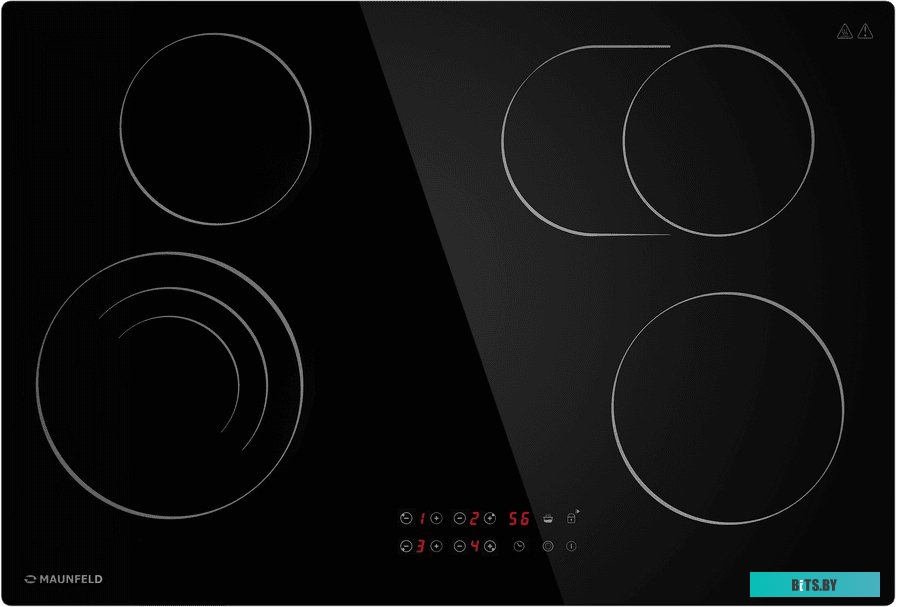 КА-00017391 Электрическая варочная панель MAUNFELD CVCE774SMTBK,  Hi-Light,  независимая,  черный