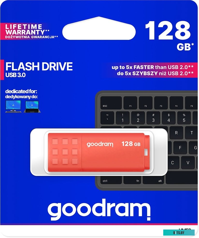USB накопитель (Флешка) GoodRam UME3 128GB (оранжевый) <UME3-1280O0R11>
