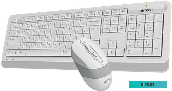 Комплект (клавиатура + мышь) A4Tech Fstyler FG1010 (белый/серый)