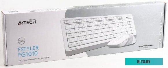 Комплект (клавиатура + мышь) A4Tech Fstyler FG1010 (белый/серый)