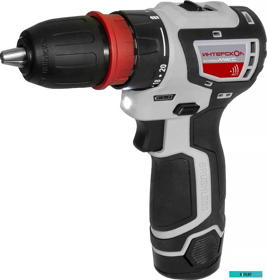 687.2.2.79 Дрель-шуруповерт Интерскол ДА-10/12В 36, 2Ач,  с двумя аккумуляторами [687.2.2.79]