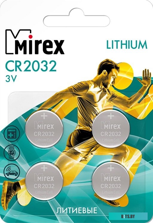 Батарейки Mirex CR2032 4 шт CR2032-E4