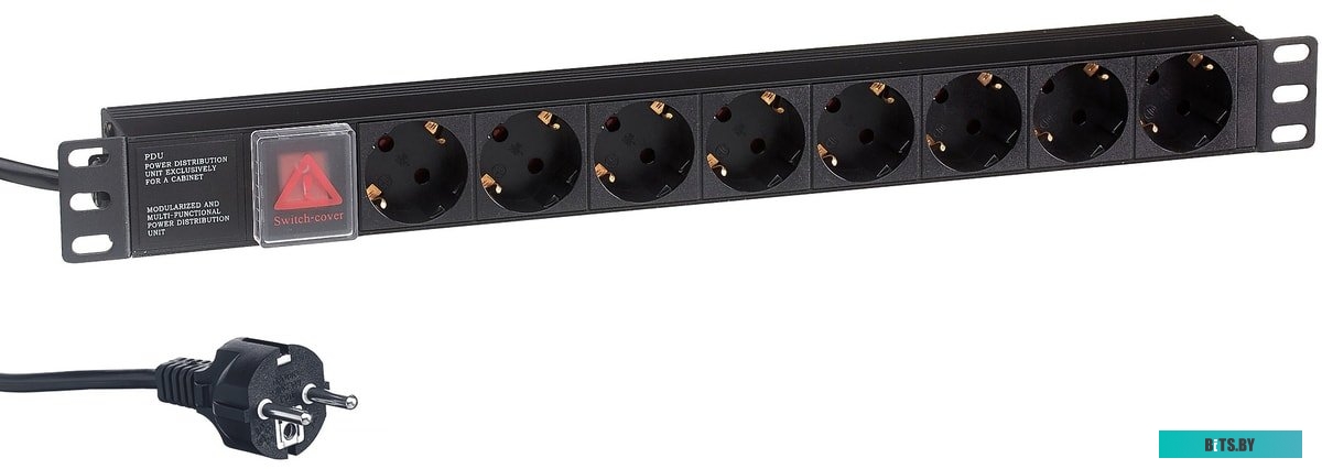 Блок розеток ExeGate ServerPro PDU-19H804 Al-8S-EU2.5CU-SW <EX280843RUS>