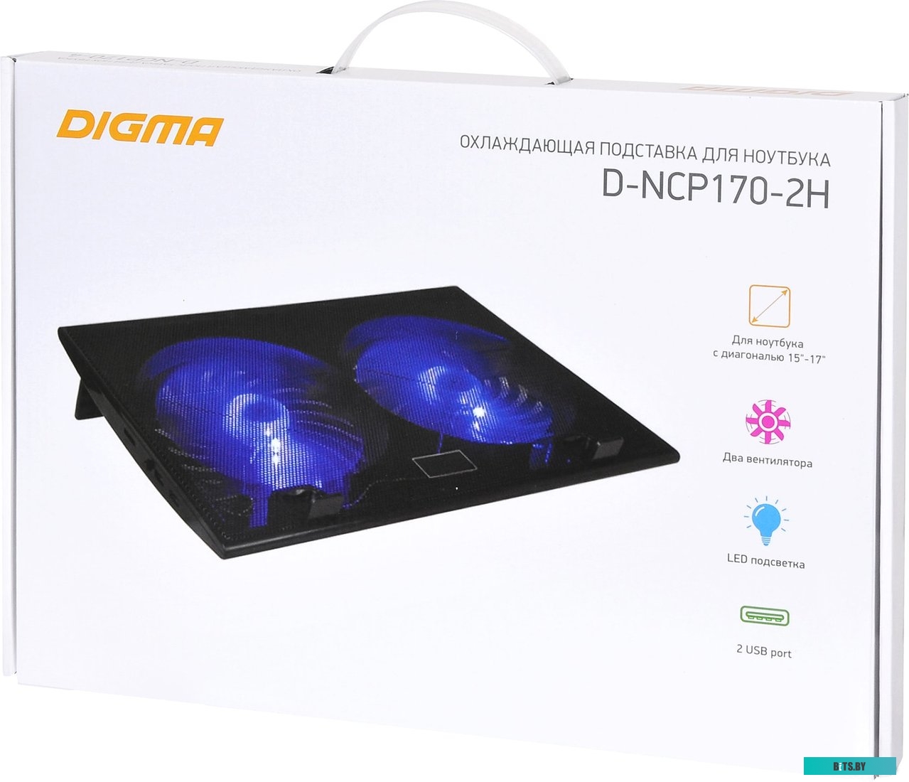 Подставка для ноутбука Digma D-NCP170-2H <1445228>