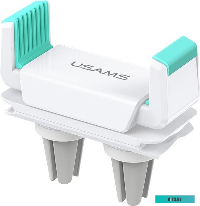 Держатель для смартфона Usams Dual Air Vent Car Holder US-ZJ045 (белый/зеленый) <ZJ45ZJ02>