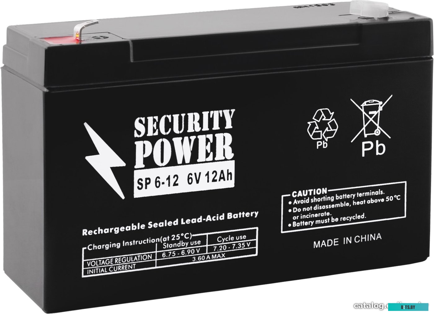 Аккумулятор для ИБП Security power SP 6-12 F1 (6В/12 А·ч) <7458>