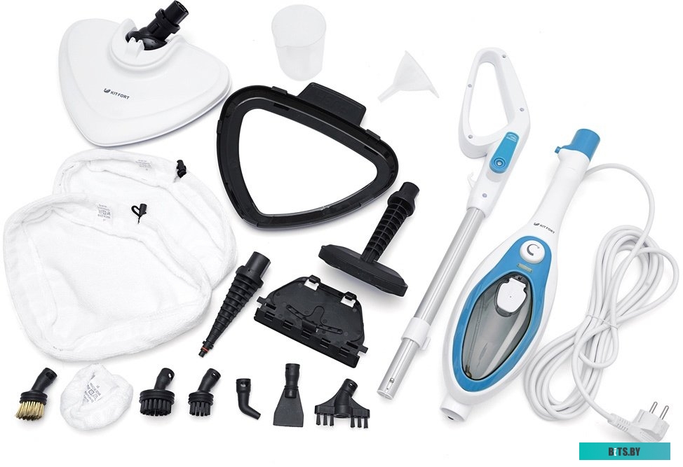 Паровая швабра Kitfort KT-1004-1 (голубой)