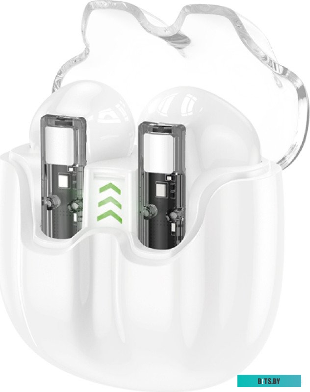 44162 Наушники Deppa Air Crystal, Bluetooth, вкладыши, белый [44162]