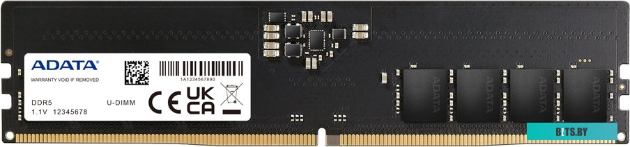 Модуль памяти ADATA 16ГБ DDR5 4800 МГц AD5U480016G-S