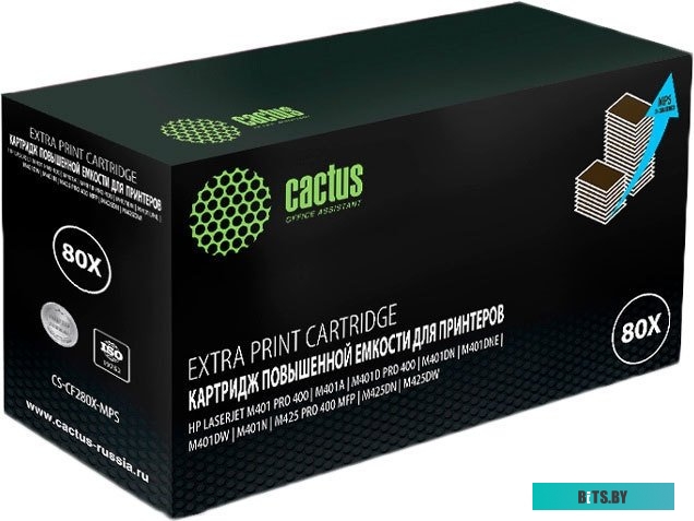 Картридж Cactus CS-CF280X-MPS (аналог HP CF280X)